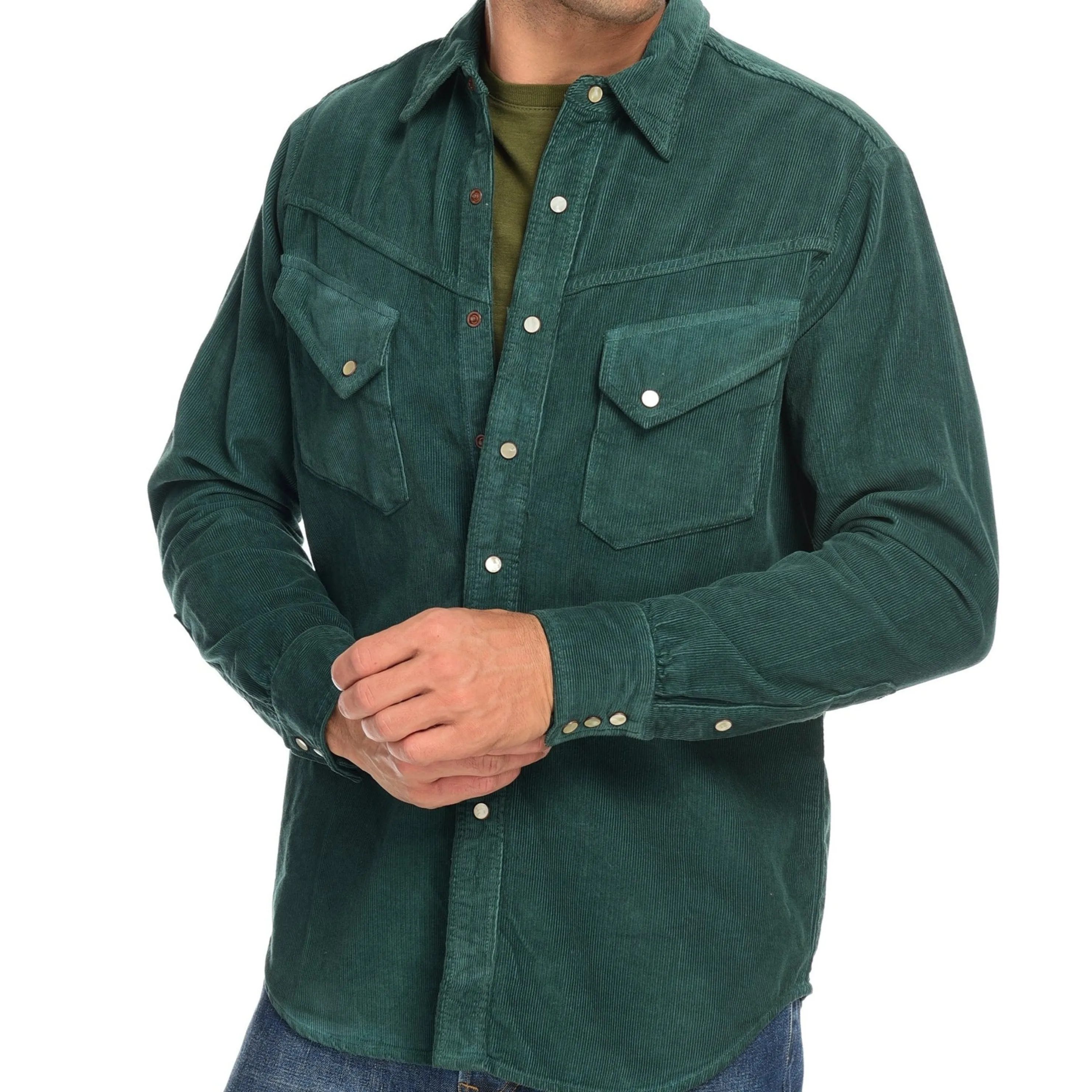 Clearance Corduroy Shirt Men Tops