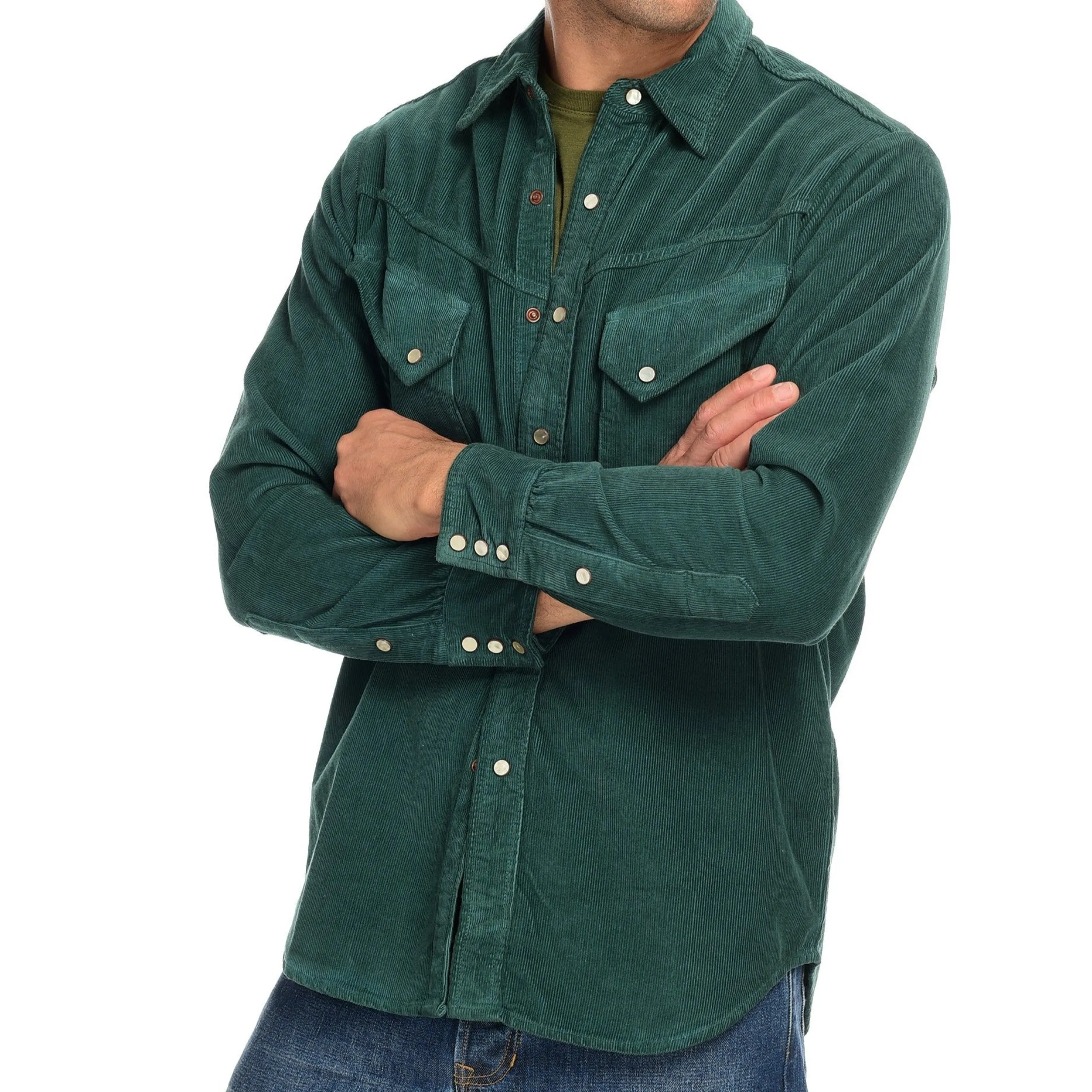 Clearance Corduroy Shirt Men Tops