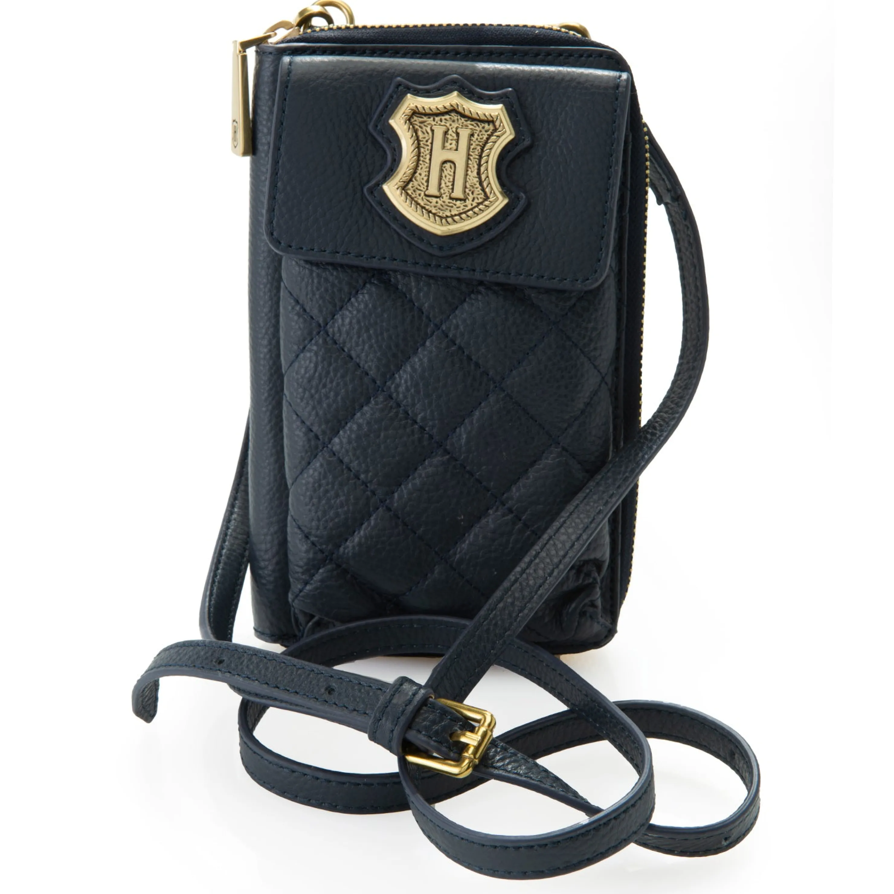 Hot Crest Quilted Leather Smartphone Carrier Crossbody