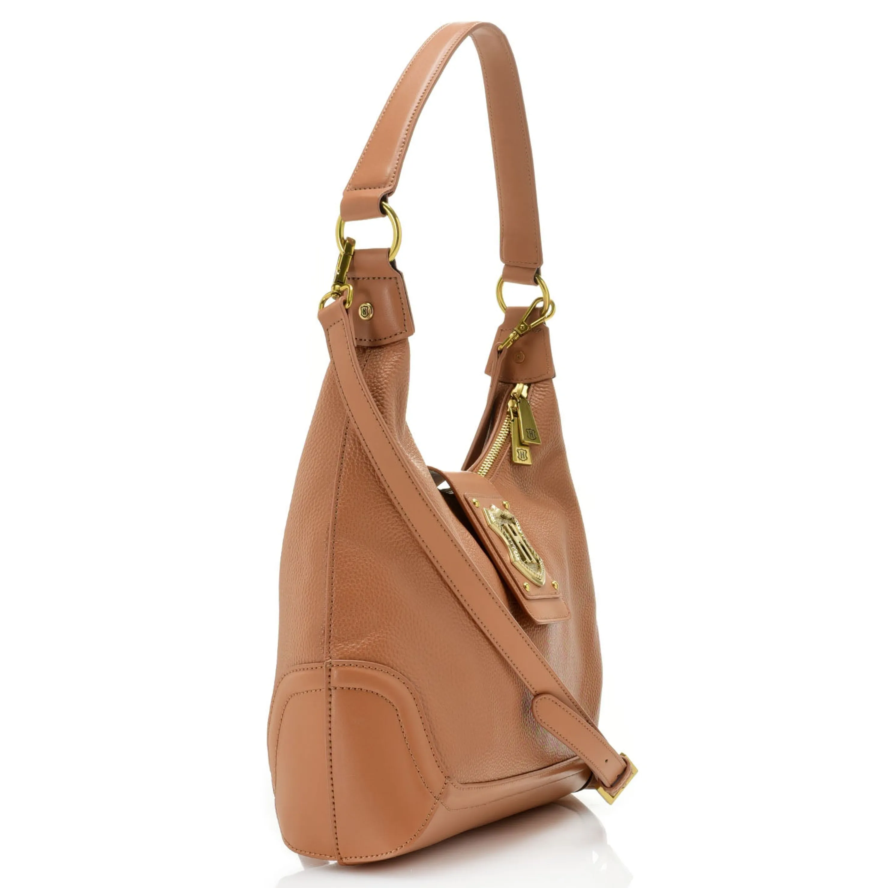 Fashion Crest Shoulder & Crossbody Leather Bag Crossbody