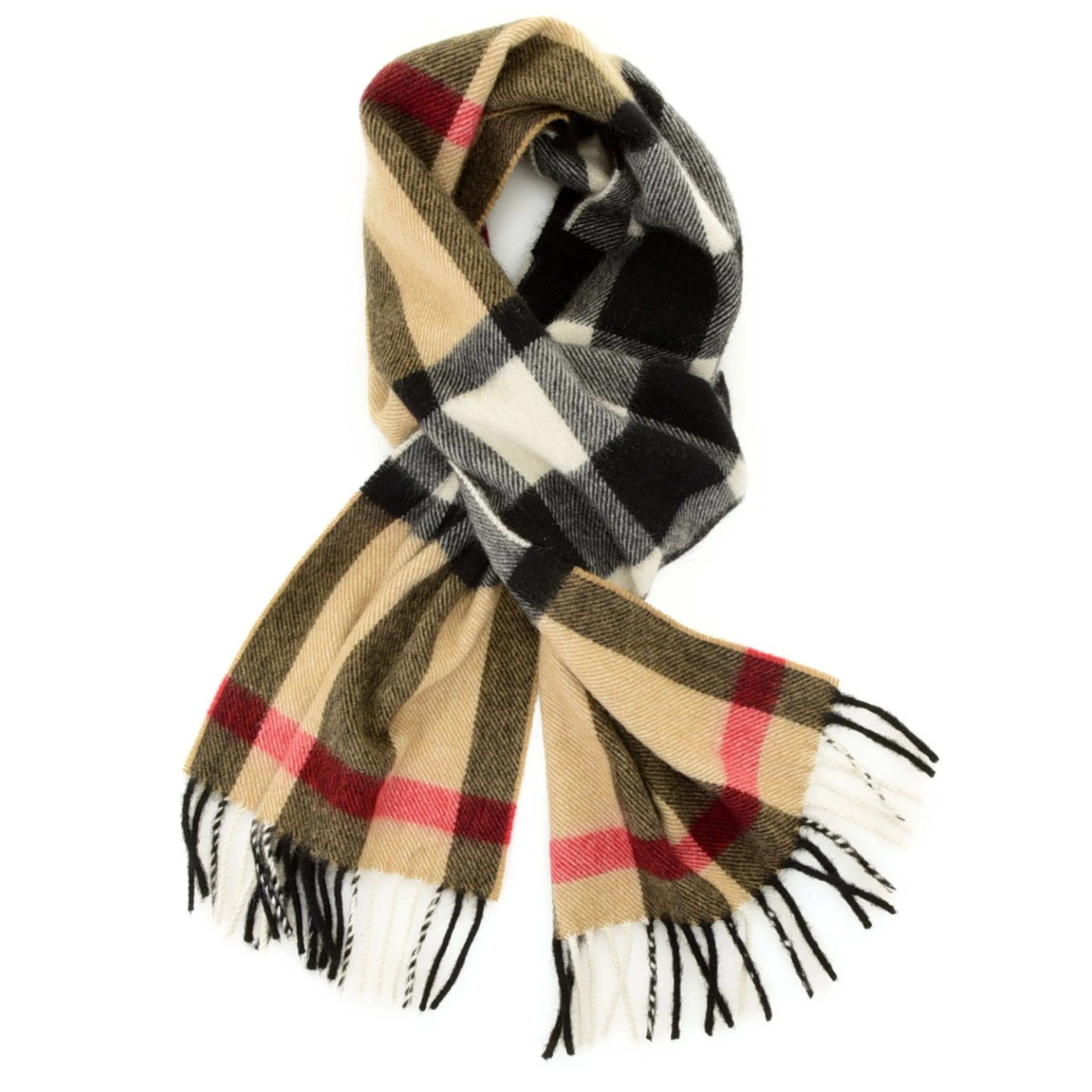 Clearance Hogarth Of Scotland Cashmere Fringe Scarf Men Outerwear