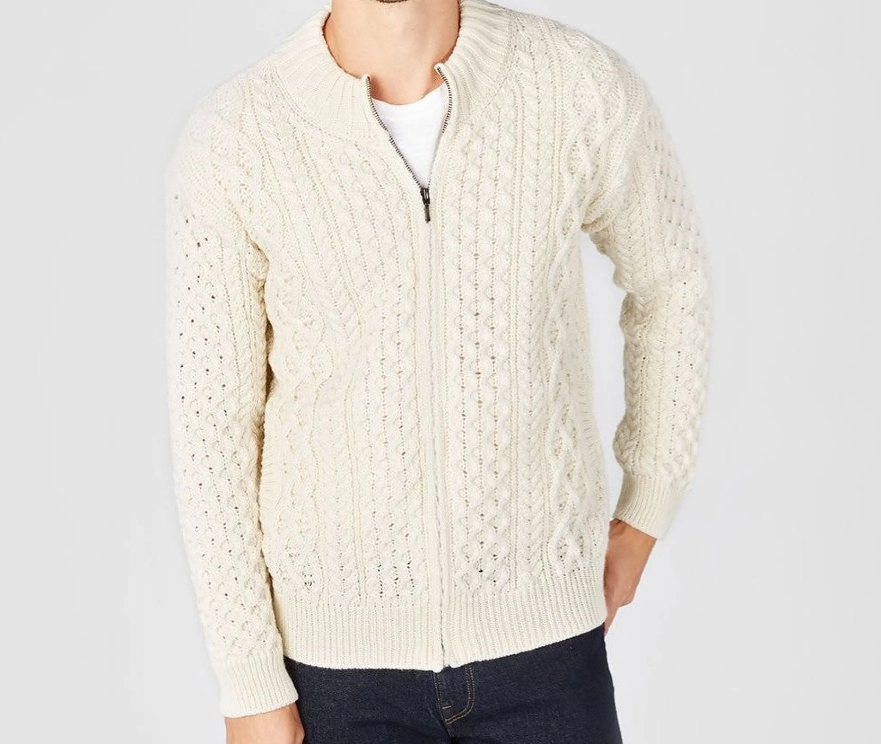 Outlet Irelandseye Ardross Aran Cardigan Men Tops
