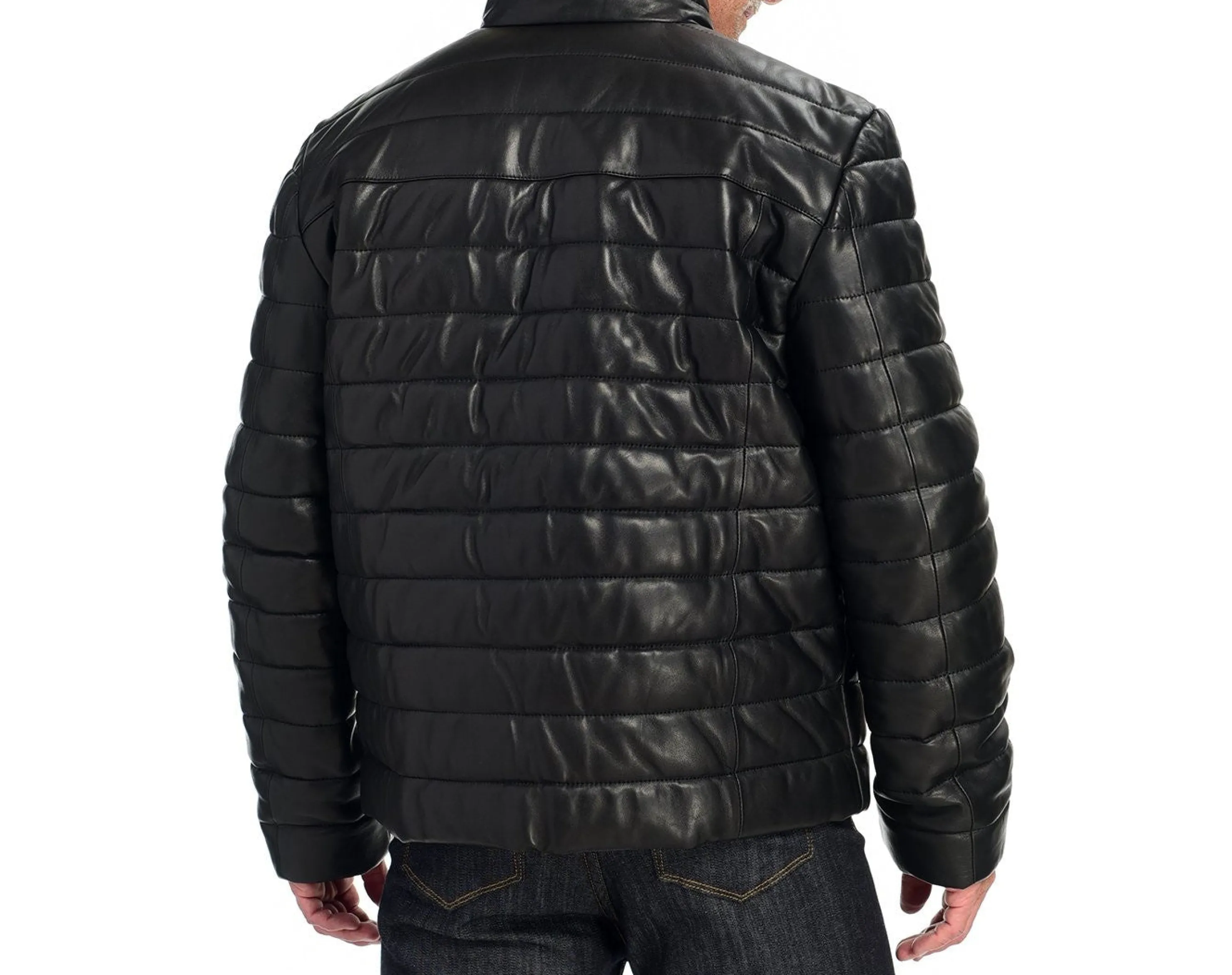 New Lambskin Puffer Jacket Men Outerwear